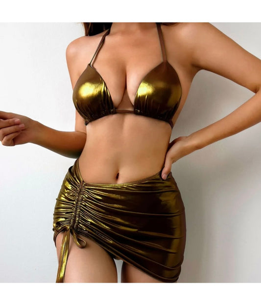 Fire three piece swimsuit